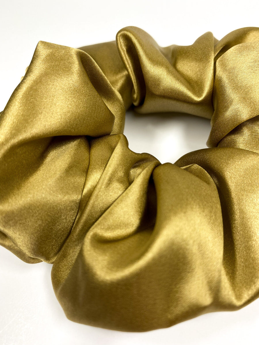 SET 2 SILK Essentials Gold Sleep Mask & XL Scrunchy Premium 8layer