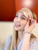 8-layers - Premium Mulberry Slip Silk Sleep Mask - Caramel - Elation and Co - Sleep Masks