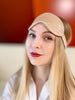 8-layers - Premium Mulberry Slip Silk Sleep Mask - Caramel - Elation and Co - Sleep Masks