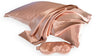 Gift Set | Rose Gold Pure Mulberry Slip Silk Queen Zip Pillowcase and Sleep Mask