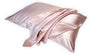 Gift Set for Her | Pink Pure Mulberry Slip Silk Queen Zip Pillowcase, Sleep Mask and Silk Scrunchy