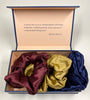 SET of 3 XL Premium 22mm Silk Scrunchies | Silk Hair Tie |  Mulberry Silk Hair Elastic | Silk Hair Accessories | Unique Gift for Her