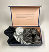 SET of 3 XL Premium 22mm Silk Scrunchies | Silk Hair Tie |  Mulberry Silk Hair Elastic | Silk Hair Accessories | Unique Gift for Her