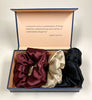SET of 3 XL Premium 22mm Silk Scrunchies | Silk Hair Tie |  Mulberry Silk Hair Elastic | Silk Hair Accessories | Unique Gift for Her