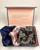 SET of 3 XL Premium 22mm Silk Scrunchies | Silk Hair Tie |  Mulberry Silk Hair Elastic | Silk Hair Accessories | Unique Gift for Her