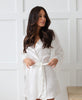 MILEY - 100% Pure Silk White Bridal Robe | LUXURY SILK robe