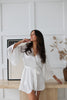 MILEY - 100% Pure Silk White Bridal Robe | LUXURY SILK robe