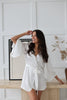 MILEY - 100% Pure Silk White Bridal Robe | LUXURY SILK robe