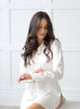 100% Pure Silk Boyfriend's Shirt White Silk