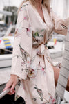 100% Pure Silk Robe Floral Print