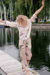 100% Mulberry Silk Floral Pyjamas Set