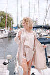 100% Pure Silk Robe Caramel Beige