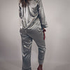 100% Mulberry Silk Pyjamas Set - Silver