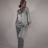 100% Mulberry Silk Pyjamas Set - Silver