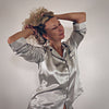 100% Mulberry Silk Pyjamas Set - Silver