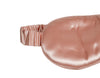 rose gold sleep mask, slip silk sleep mask, peach sleep mask, sleeping mask, light blocking sleep mask, most comfy sleep mask, sleep mask with elastic