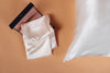 SET OF 2 Queen - White Pearl - pure 100% slip silk pillowcase | machine washable silk | both sides pure silk | certified silk pillow cover