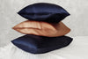 SET OF 2 Queen - Rose Gold Peach - pure 100% slip silk pillowcase | machine washable silk | both sides silk | certified silk pillow cover