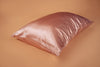 SET OF 2 Queen - Rose Gold Peach - pure 100% slip silk pillowcase | machine washable silk | both sides silk | certified silk pillow cover