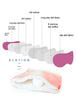 SET 2 SILK Essentials Pink-  Sleep Mask & XL Scrunchy | Premium 8-layers 22mm Mulberry Silk Sleep Mask |  | Anti-Aging Mask