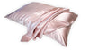 SET OF 2 Queen - Sweet Dreams Zipper - pure 100 % silk pillowcase | machine washable silk | pink slip silk pillowcase | Both sides pure silk