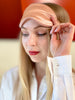 SET 2 SILK Essentials Rose Gold -  Sleep Mask & XL Scrunchy | Premium 8-layers 22mm Mulberry Silk Sleep Mask |  | Anti-Aging Mask