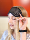 SET 2 SILK Essentials Black -  Sleep Mask & XL Scrunchy | Premium 8-layers 22mm Mulberry Silk Sleep Mask |  | Anti-Aging Mask