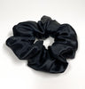 SET 2 SILK Essentials Black -  Sleep Mask & XL Scrunchy | Premium 8-layers 22mm Mulberry Silk Sleep Mask |  | Anti-Aging Mask