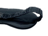SET 2 SILK Essentials Black -  Sleep Mask & XL Scrunchy | Premium 8-layers 22mm Mulberry Silk Sleep Mask |  | Anti-Aging Mask