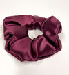 SET 2 SILK Essentials Burgundy-  Sleep Mask & XL Scrunchy | Premium 8-layers 22mm Mulberry Silk Sleep Mask |  | Anti-Aging Mask