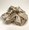 SET 2 SILK Essentials Caramel-  Sleep Mask & XL Scrunchy | Premium 8-layers 22mm Mulberry Silk Sleep Mask |  | Anti-Aging Mask