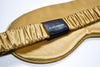 SET 2 SILK Essentials Gold-  Sleep Mask & XL Scrunchy | Premium 8-layers 22mm Mulberry Silk Sleep Mask |  | Anti-Aging Mask